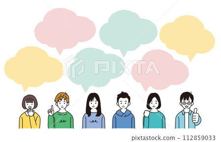 微笑的小學生的插圖 112859033