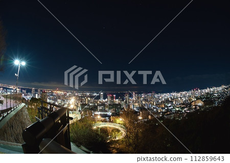 Kobe night view Venus Bridge 112859643