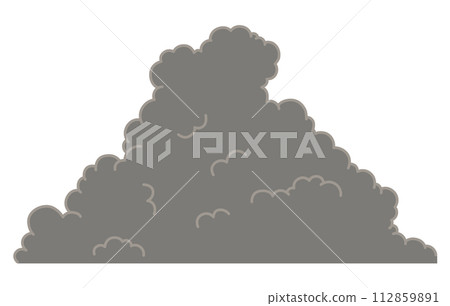 Vector illustration of thunder cloud 112859891