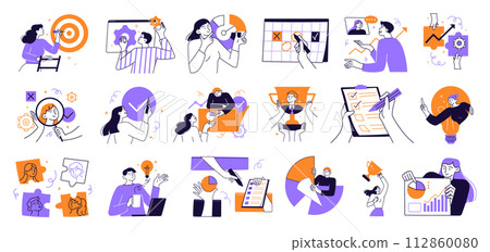 Business people work analytics data statistics 112860080