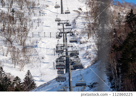 Yuzhno-Sakhalinsk, Match 03.2024 Ski resort Mountain Air Resort, Yuzhno-Sakhalinsk, Russia. 112860225