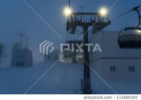 Yuzhno-Sakhalinsk, Match 03.2024 Ski resort Mountain Air Resort, Yuzhno-Sakhalinsk, Russia. 112860295