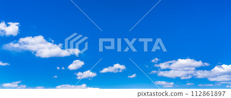 Spring blue sky and wide free space Spring blue sky and wide free space 112861897