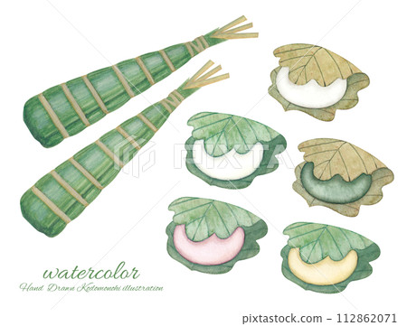 各種食物插畫素材 各種食物插畫素材 112862071