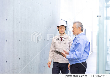 Man in work clothes Real estate developer 112862958
