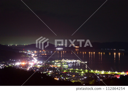 Night view from Ouchi Pass Ichijikan Park (Yosa District, Kyoto Prefecture) Night view from Ouchi Pass Ichijikan Park (Yosa District, Kyoto Prefecture) 112864254