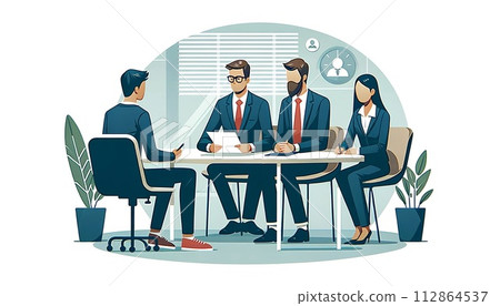 Business person meeting in office Business person meeting in office 112864537
