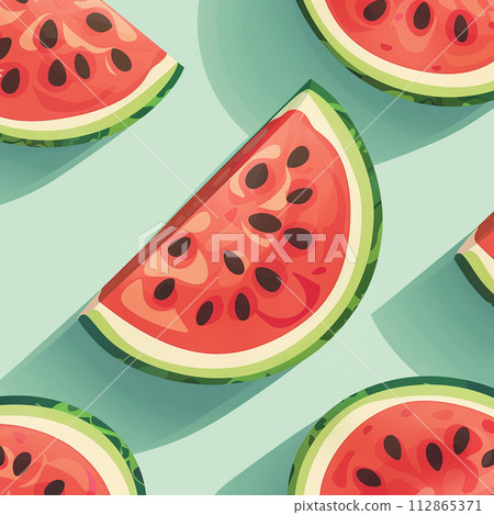 Watermelon pattern background. illustration concept. Summer background. Watermelon pattern background. illustration concept. Summer background. 112865371