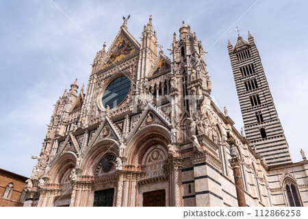Portal of the famous cathedral of Siena Portal of the famous cathedral of Siena 112866258