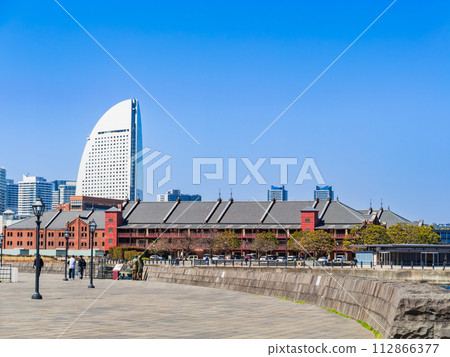 Yokohama Bay Area Red Brick Warehouse 112866377