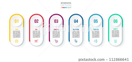 Infographic template business concept with step. Infographic template business concept with step. 112866641