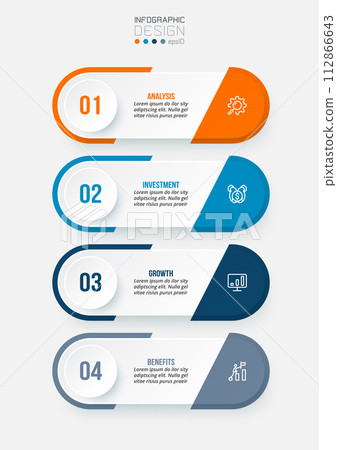 Infographic template business concept with workflow. Infographic template business concept with workflow. 112866643