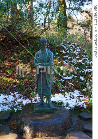 中尊寺 松尾芭蕉銅像 中尊寺 松尾芭蕉銅像 112866980