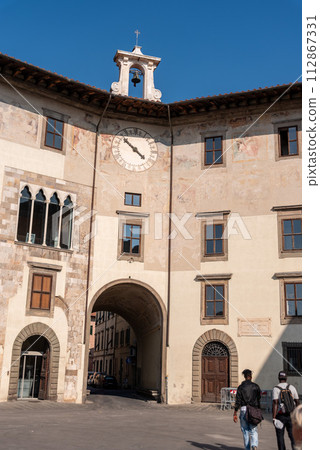 Old Palazzo dell Orologio and Torre della Muda in the city center of Pisa Old Palazzo dell Orologio and Torre della Muda in the city center of Pisa 112867331