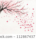 櫻花水彩插圖 112867437