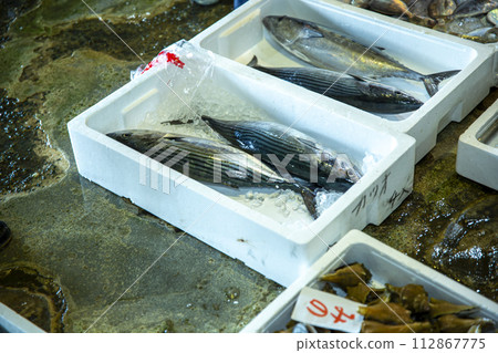 Fish market auction scene Fish market auction scene 112867775