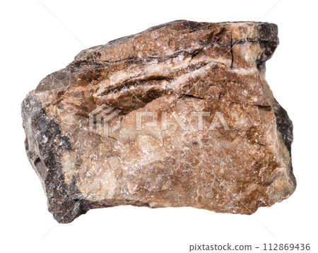 raw rhodonite mineral isolated on white raw rhodonite mineral isolated on white 112869436