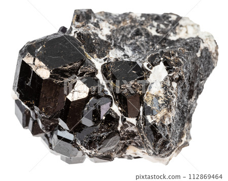 matrix of melanite andradite black garnets matrix of melanite andradite black garnets 112869464