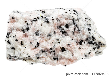 raw miaskite with pink cancrinite mineral isolated raw miaskite with pink cancrinite mineral isolated 112869468