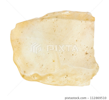 raw libyan desert glass isolated on white 112869510