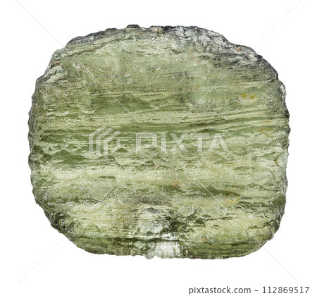 raw moldavite meteorite glass isolated on white raw moldavite meteorite glass isolated on white 112869517