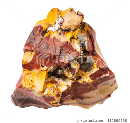 raw mookaite mineral isolated on white 112869568