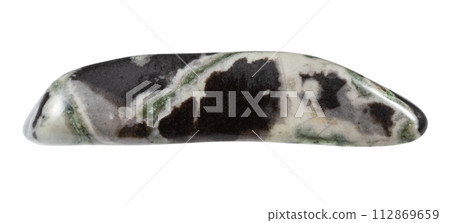 tumbled hornfels mineral isolated on white tumbled hornfels mineral isolated on white 112869659