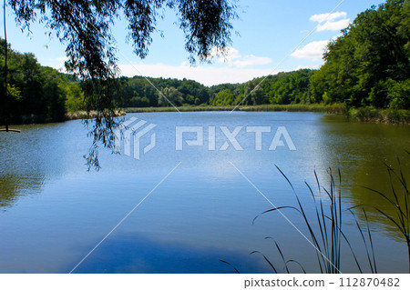 Beautiful lake on summer 112870482