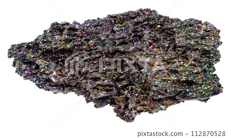 unpolished carborundum mineral isolated unpolished carborundum mineral isolated 112870528
