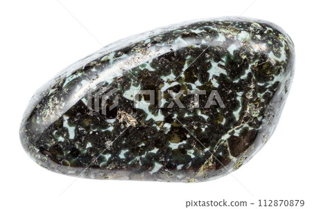 polished gabbronorite mineral isolated on white polished gabbronorite mineral isolated on white 112870879