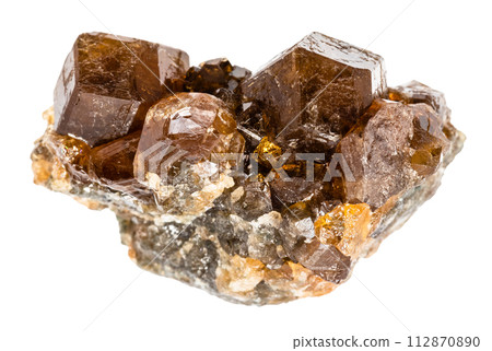 cluster of hessonite grossular mineral crystals cluster of hessonite grossular mineral crystals 112870890