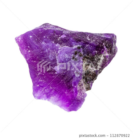 rough sugilite mineral isolated on white rough sugilite mineral isolated on white 112870922