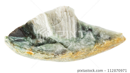 raw trass chernomorite mineral isolated 112870971