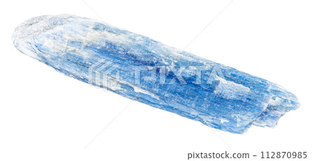 rough blue kyanite crystal isolated on white 112870985