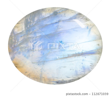 polished cabochon from natural adularia gemstone 112871039