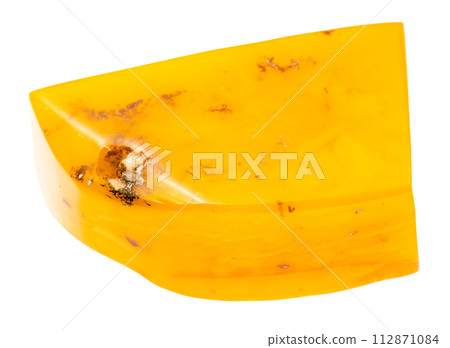 polished yellow natural baltic amber gem stone 112871084