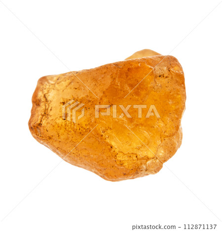 rough hessonite grossular crystal isolated rough hessonite grossular crystal isolated 112871137