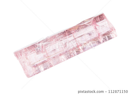 raw pink tourmaline crystal isolated on white raw pink tourmaline crystal isolated on white 112871150
