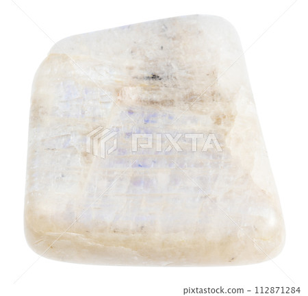 tumbled belomorite moonstone mineral isolated tumbled belomorite moonstone mineral isolated 112871284