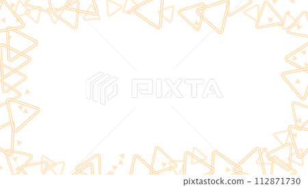 Cute orange triangular neon frame 16:9 Cute orange triangular neon frame 16:9 112871730