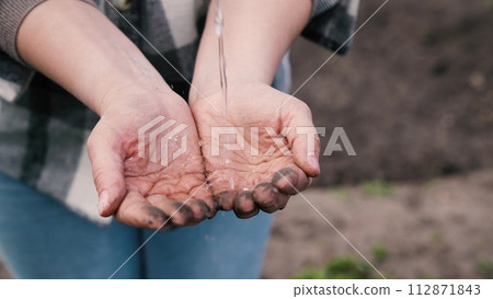 agriculture, Farmer washes hands clean water, clean transparent water, cleanse skin, hand cool water, flows drop wet freshness, adult man, splashes fly different, directions ecological lifestyle, Farm agriculture, Farmer washes hands clean water, clean transparent water, cleanse skin, hand cool water, flows drop wet freshness, adult man, splashes fly different, directions ecological lifestyle, Farm 112871843