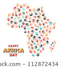 Africa day tribal art  112872434