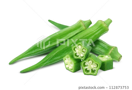 Okra illustration realistic 112873753