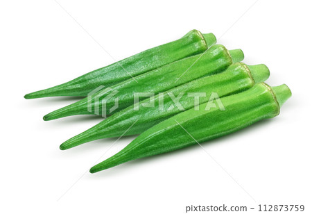 Okra illustration realistic 112873759