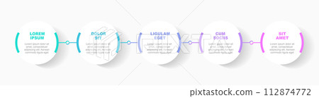 Infographic design template with place for your data. Vector illustration. Infographic design template with place for your data. Vector illustration. 112874772