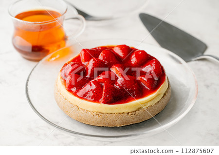 new york style strawberry cheese cake new york style strawberry cheese cake 112875607