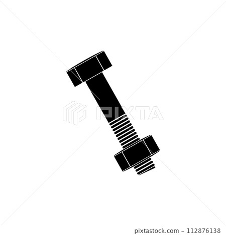 bolt and nut icon 112876138