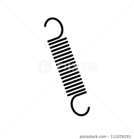metal spring vector icon metal spring vector icon 112876293
