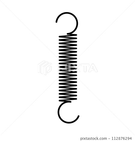 metal spring vector icon 112876294