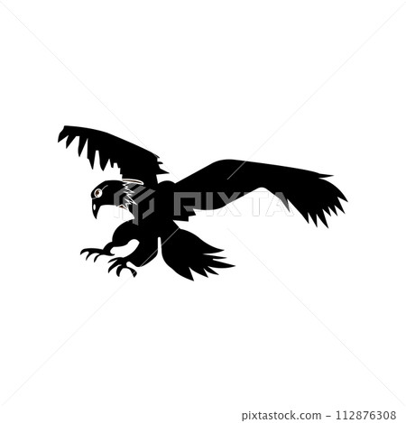 flying eagle icon 112876308
